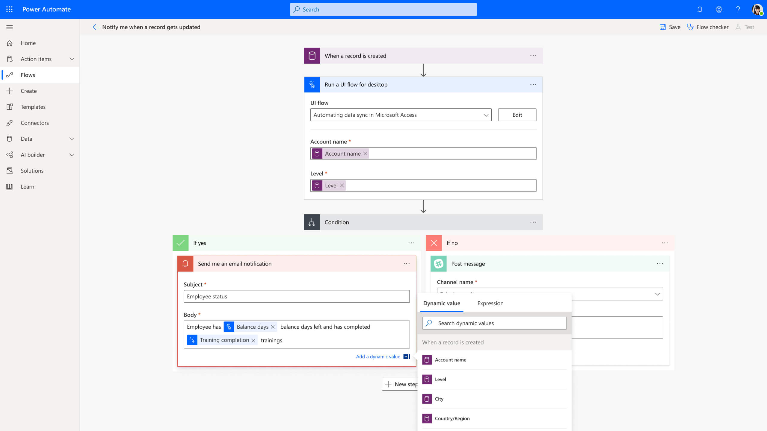 Power Automate Flow overview