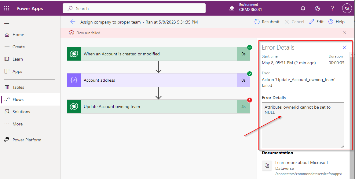 Error handling in Power Automate flows | Dynamics Chronicles
