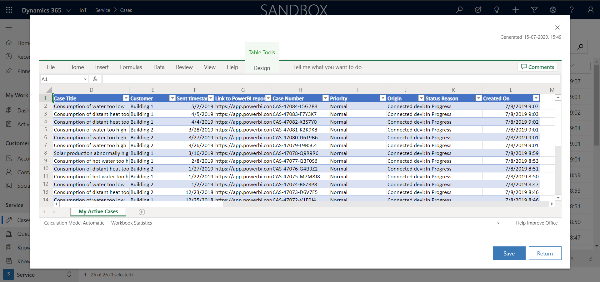 Printscreen edit data in excel