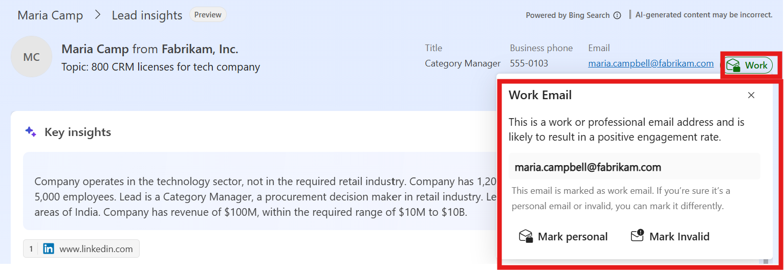 Improve sales efficiency with Sales Qualification Agent's email validation 