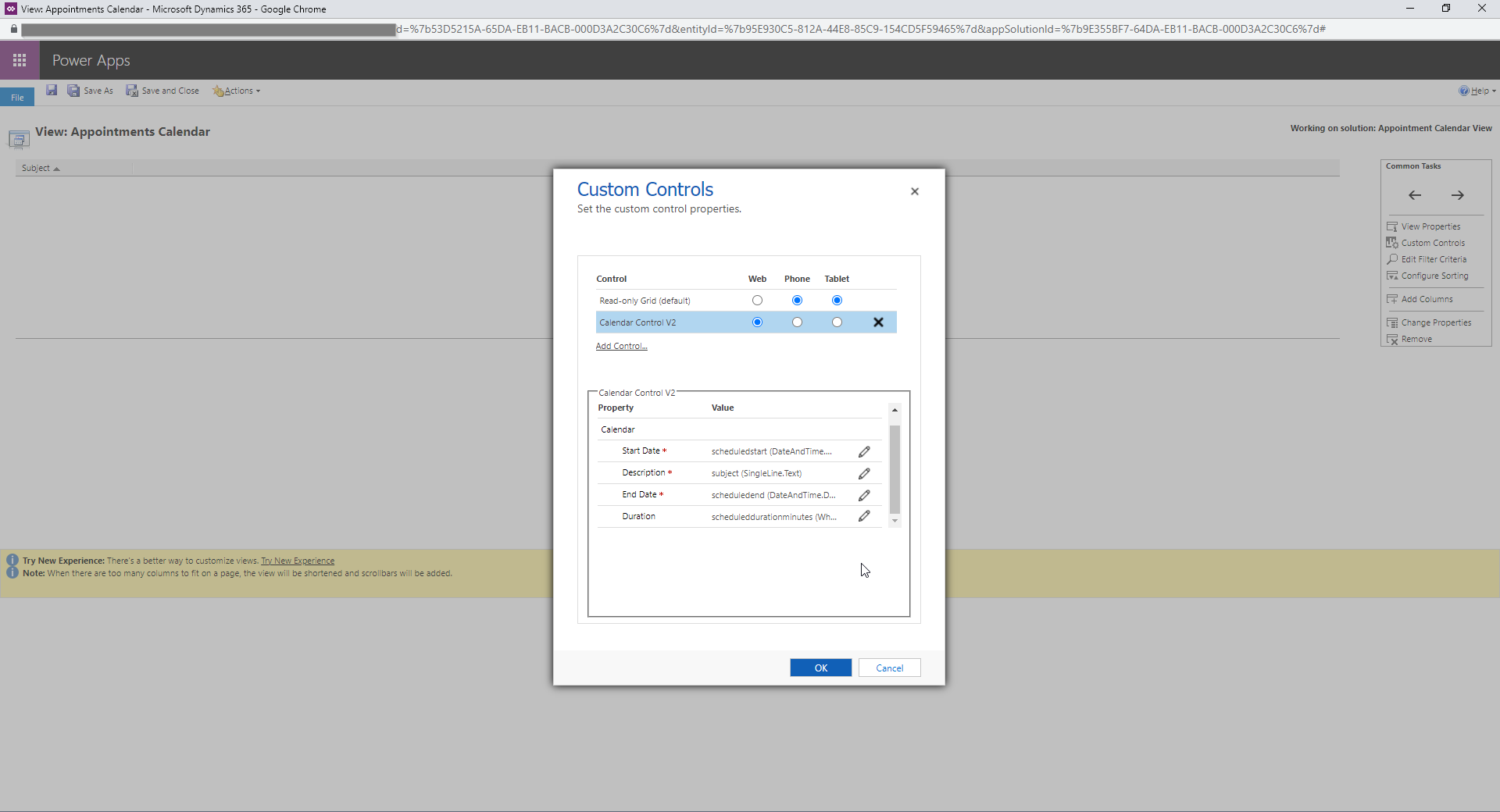 Dynamics 365 Calendar View Presentation