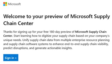 Getting started with Microsoft Dynamics 365 Supply Chain Center