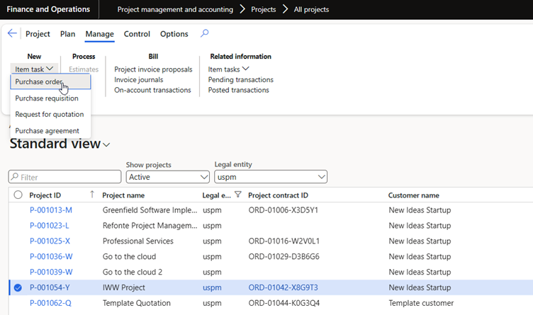 Dynamics 365 : Vendor Invoices in Project Operations