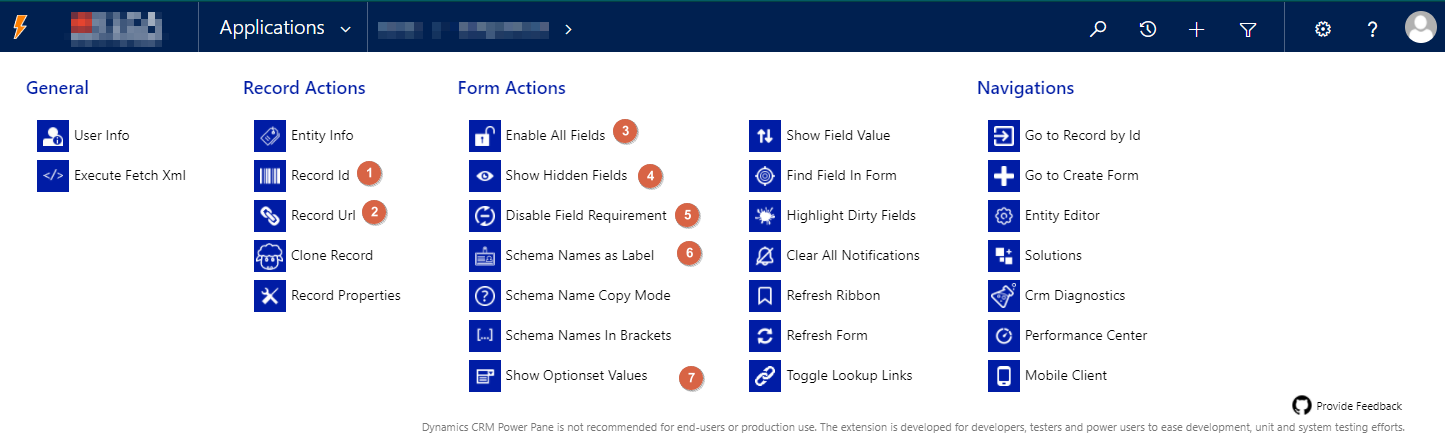 Dynamics 365 Power Pane