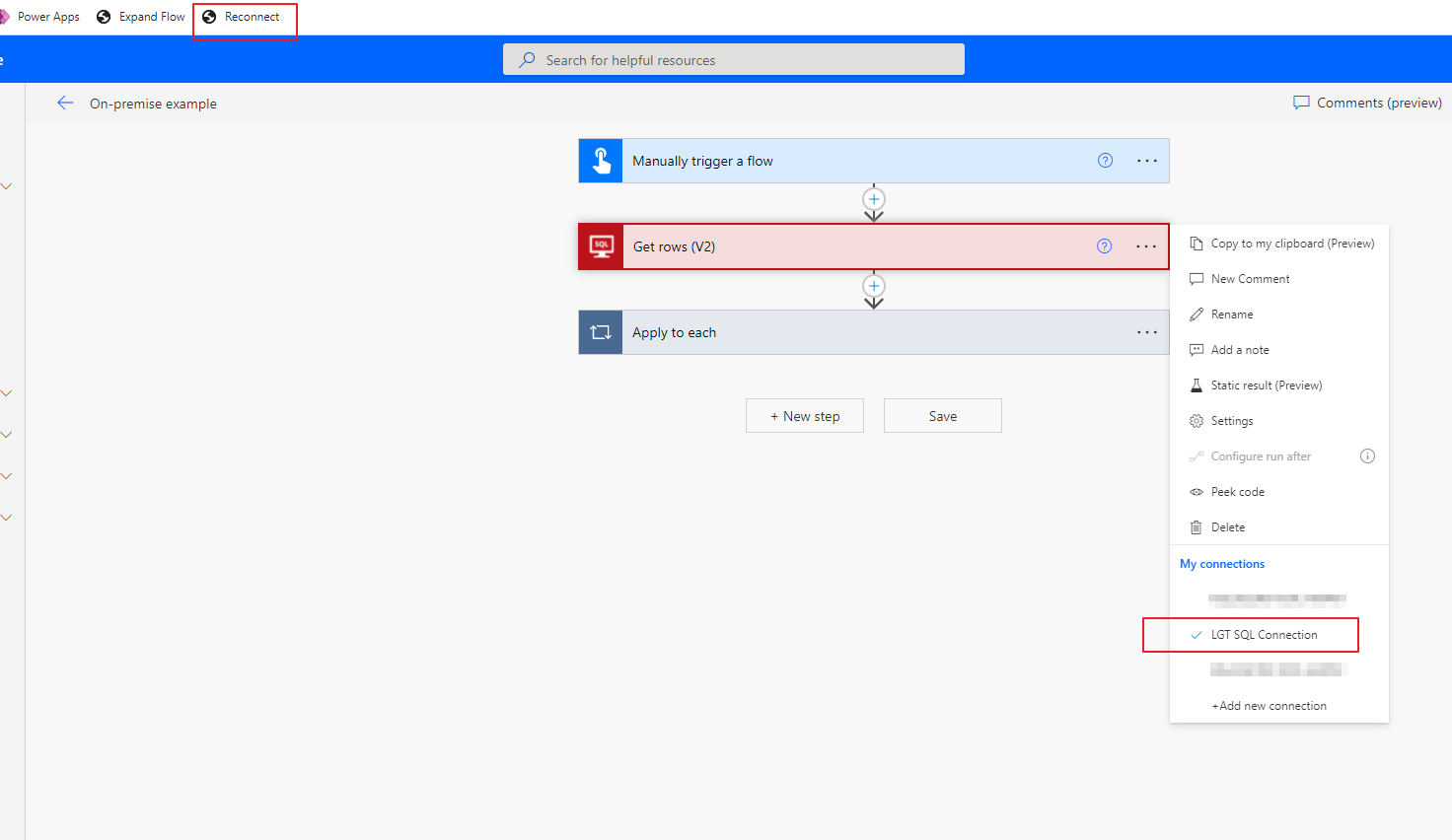 Power Automate: Auto expand flows and auto reconnect