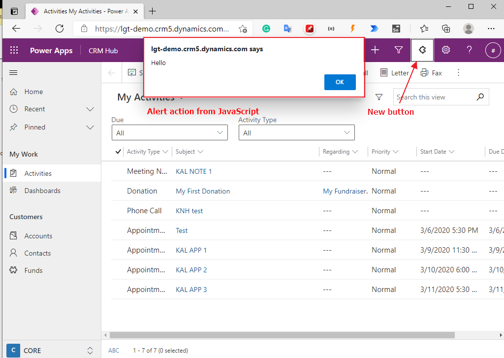 Global ribbon Customization in Dynamics 365