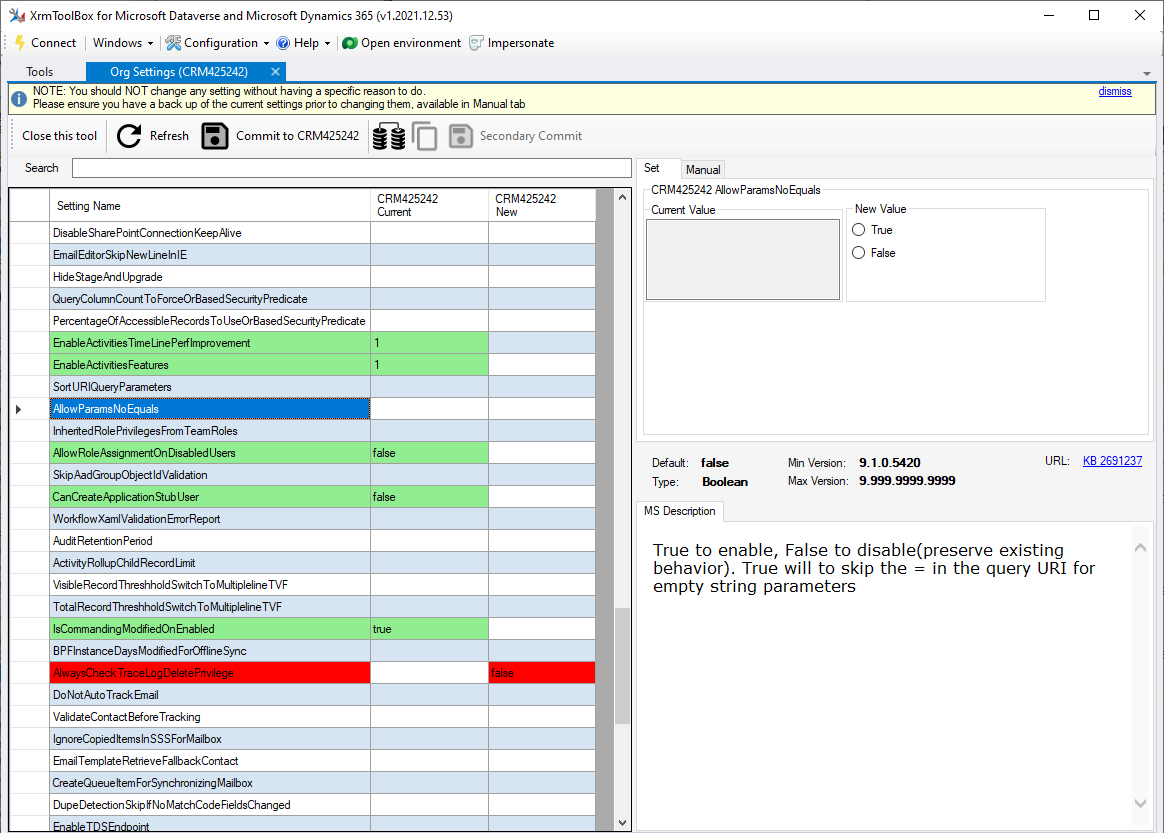 XrmToolBox Presentation - Org Settings Updater