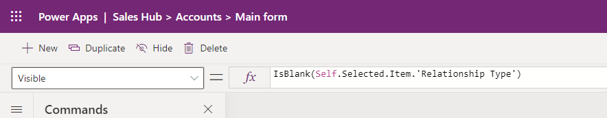 Set as Competitor Visible Formula