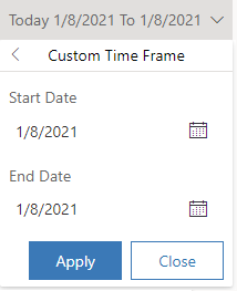 Custom Time Frame