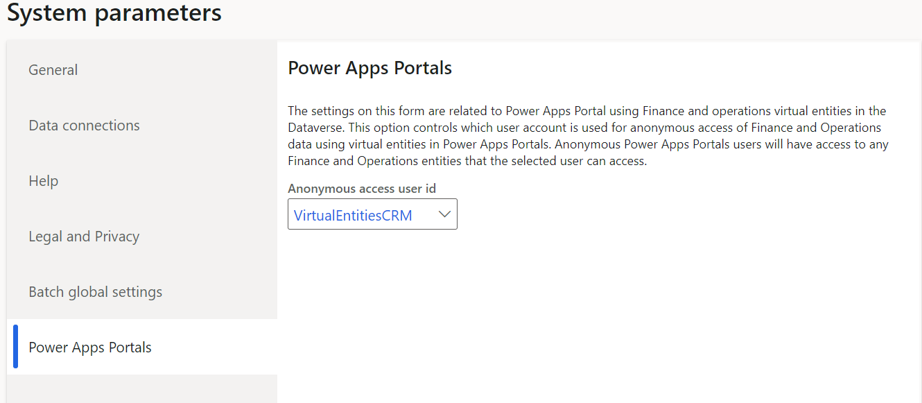 Filtering Dynamics 365 Finance and Operations Dataverse Virtual Entities in Customer Portal