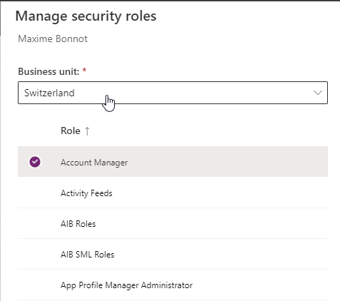 Dataverse Modernized security model for Business Unit