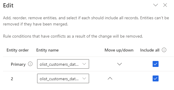 Dynamics 365 Customer Insights unification single dataset