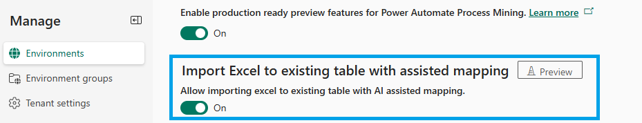 enable feature