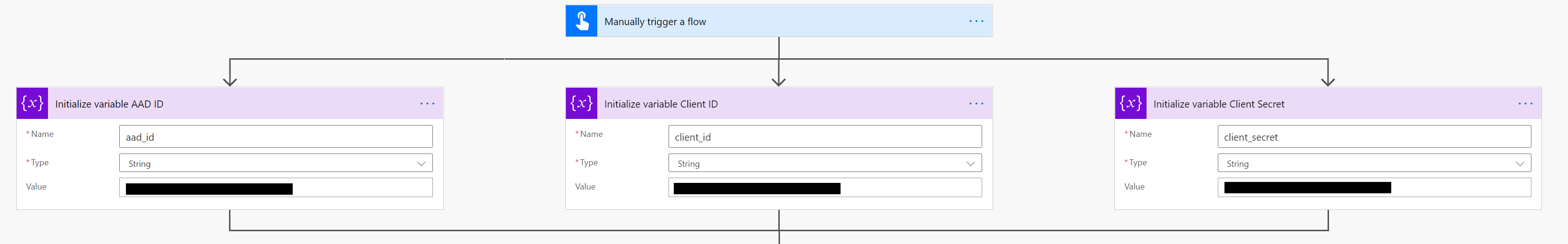 initialize authentication variables