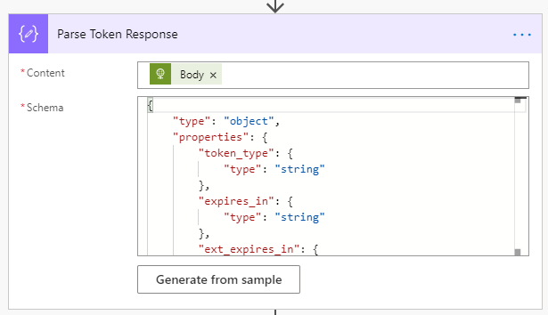 parse the response token