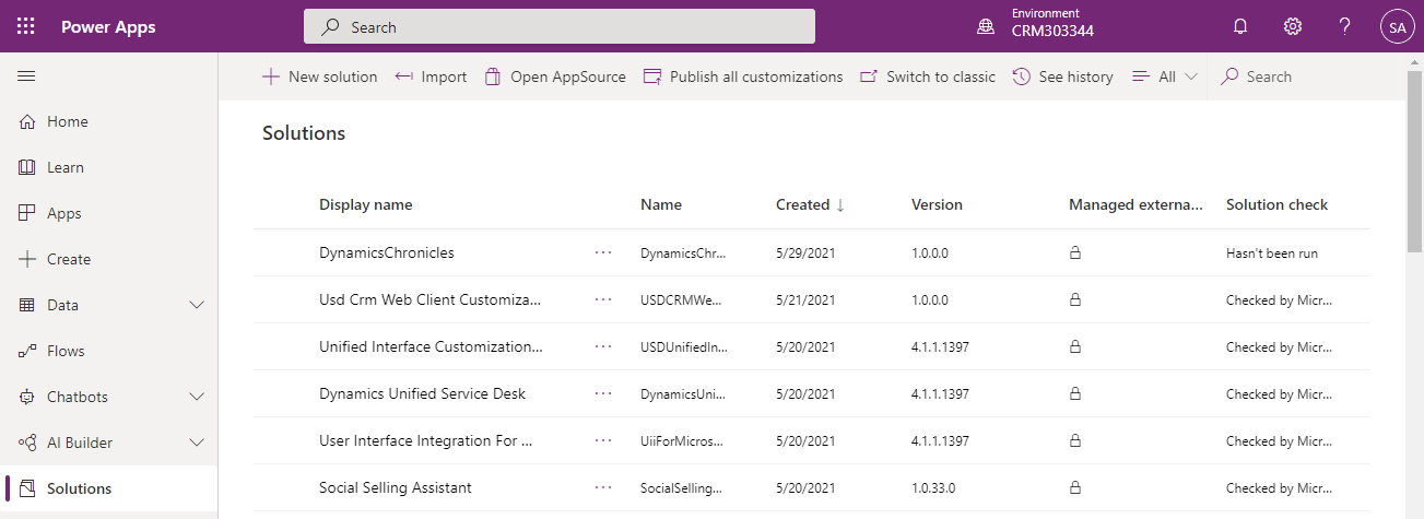 Dataverse Solution Checker