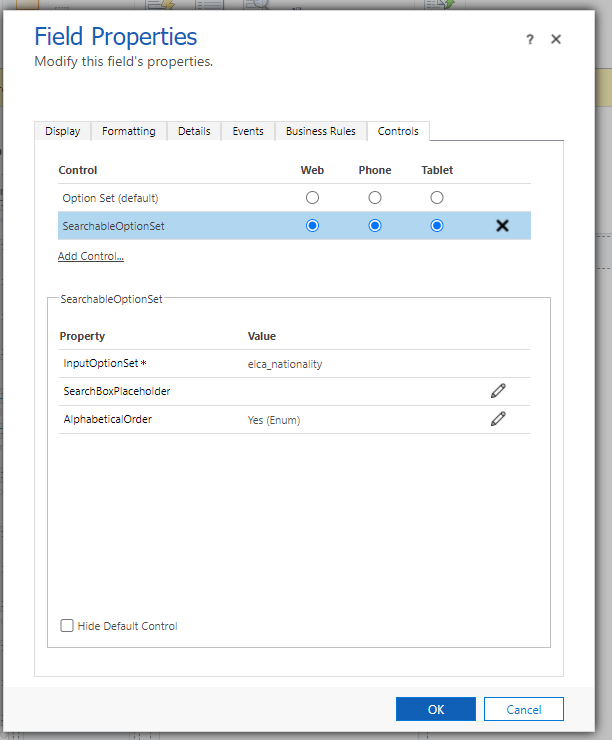 Searchable optionset: the PCF for your PickList fields