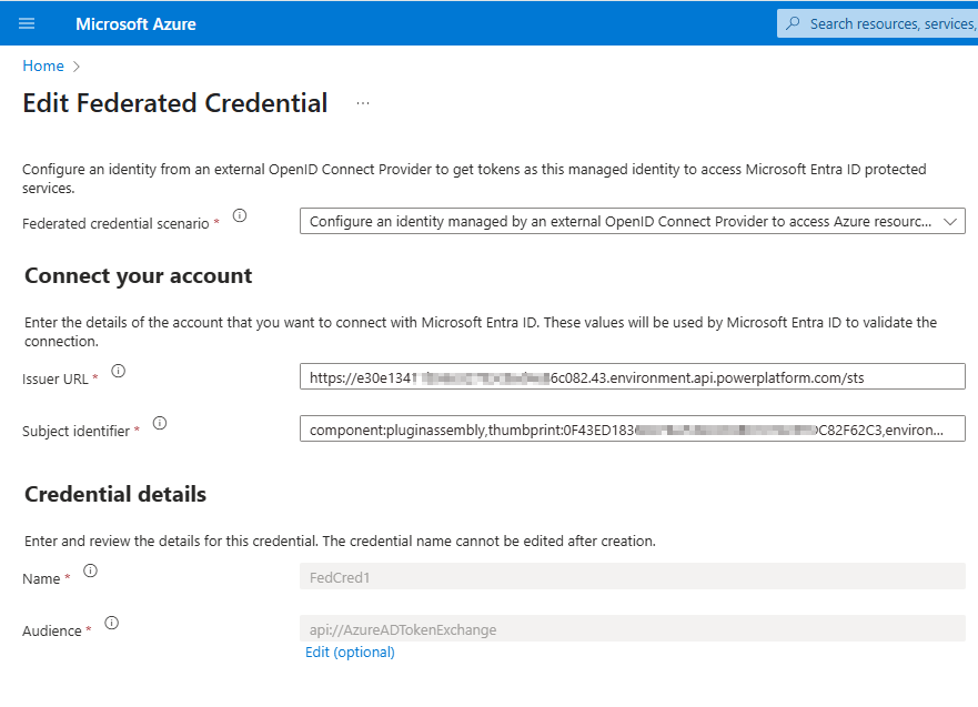 Federated Credentials