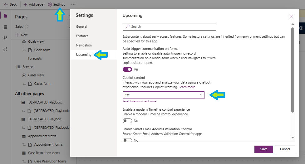 Disable app