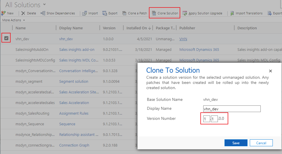 delete components in Dataverse managed solution