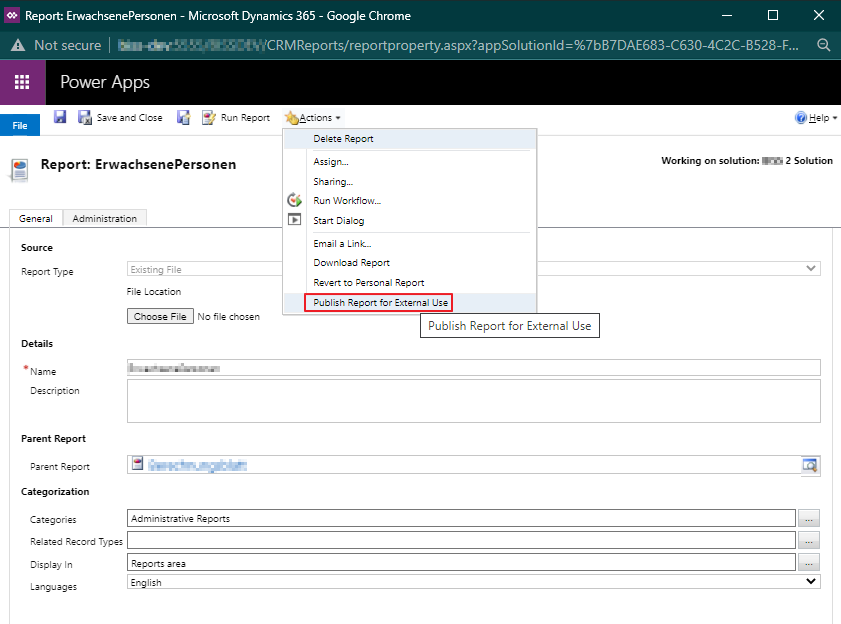 Dynamics 365 Programmatically export PDF from SSRS report