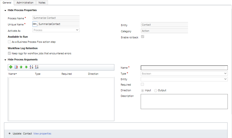 Dataverse Execute process from javascript with entity context